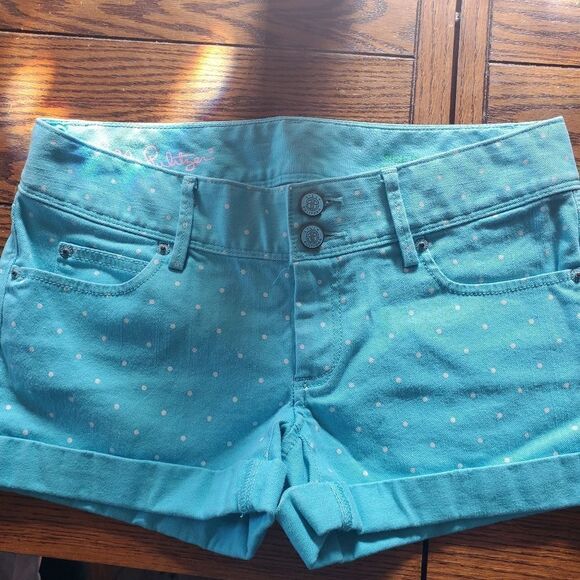 Lilly Pulitzer Clifton shorts shorely blue polkado - Picture 2 of 4
